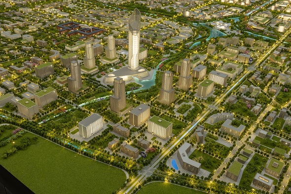 Küresel mimari maket şirketinin 2 ayda tamamladığı “Yeni Taşkent” maketi Cannes’da görücüye çıktı