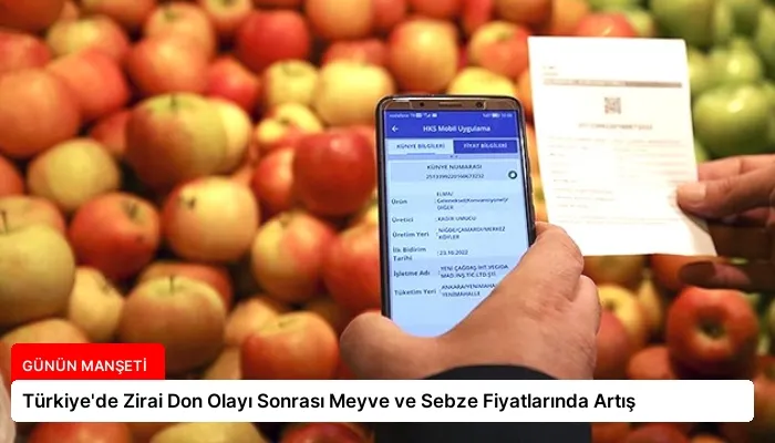 Türkiye’de Zirai Don Olayı Sonrası Meyve ve Sebze Fiyatlarında Artış