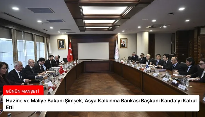 Hazine ve Maliye Bakanı Şimşek, Asya Kalkınma Bankası Başkanı Kanda’yı Kabul Etti