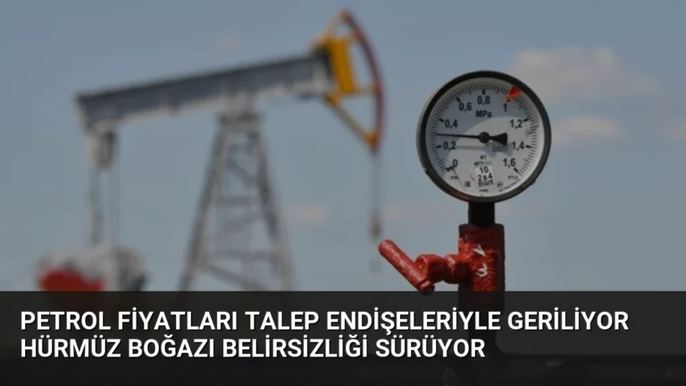 Petrol Fiyatları Talep Endişeleriyle Geriliyor Hürmüz Boğazı Belirsizliği Sürüyor
