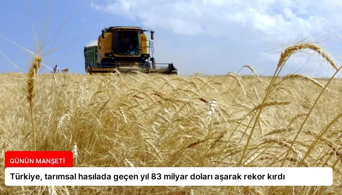 Türkiye, tarımsal hasılada geçen yıl 83 milyar doları aşarak rekor kırdı