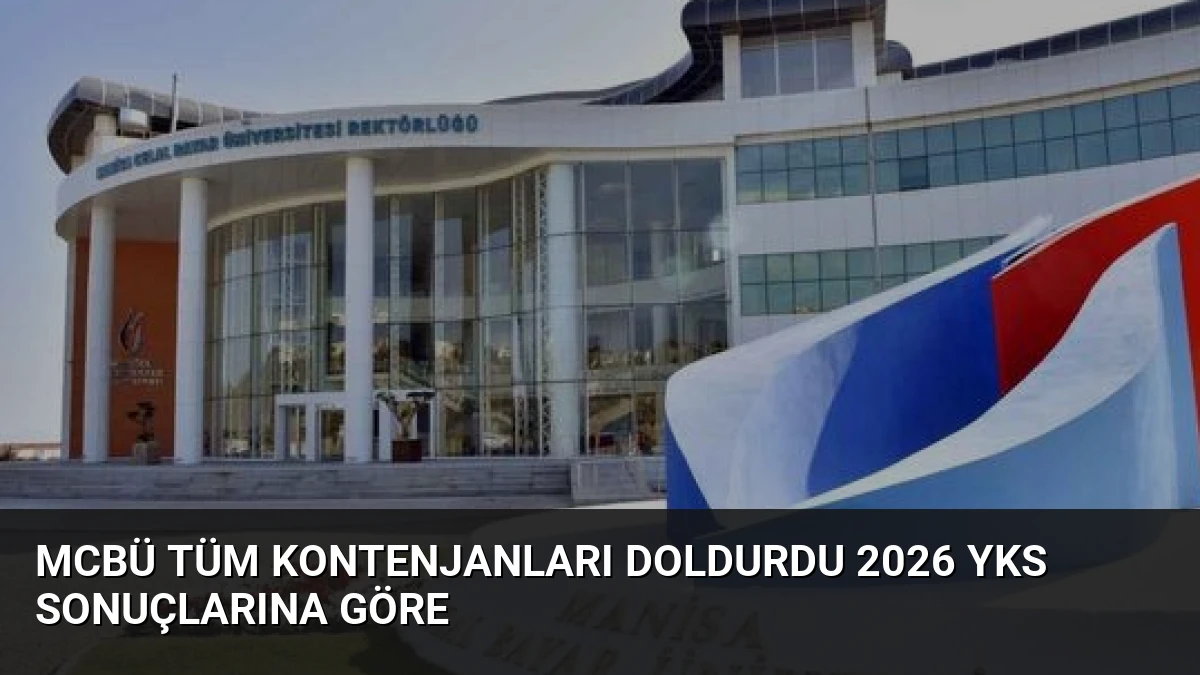 MCBÜ Tüm Kontenjanları Doldurdu 2026 YKS Sonuçlarına Göre