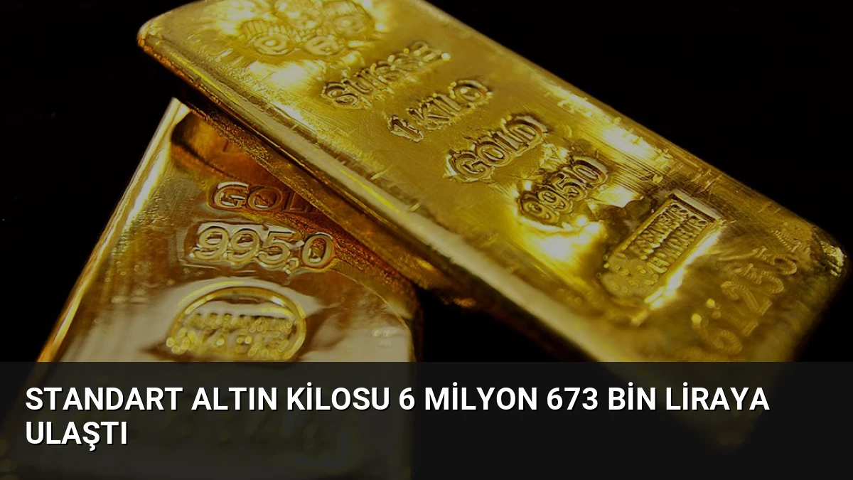 Standart Altın Kilosu 6 Milyon 673 Bin Liraya Ulaştı