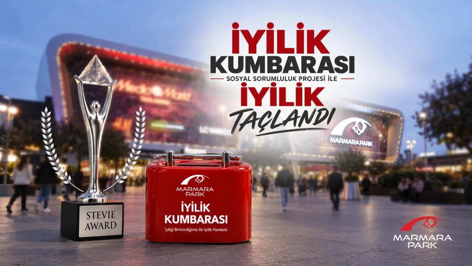 MarmaraPark AVM’nin İyilik Kumbarası’na Uluslararası Ödül