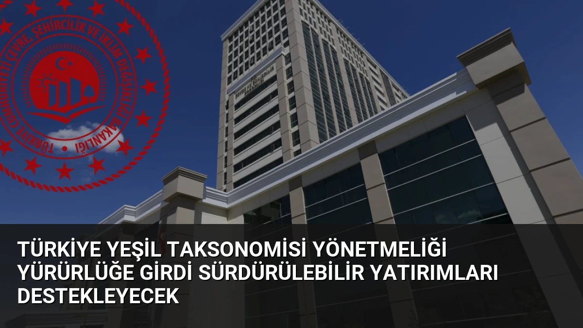 Türkiye Yeşil Taksonomisi Yönetmeliği Yürürlüğe Girdi Sürdürülebilir Yatırımları Destekleyecek