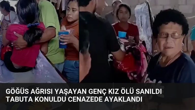 Göğüs Ağrısı Yaşayan Genç Kız Ölü Sanıldı Tabuta Konuldu Cenazede Ayaklandı