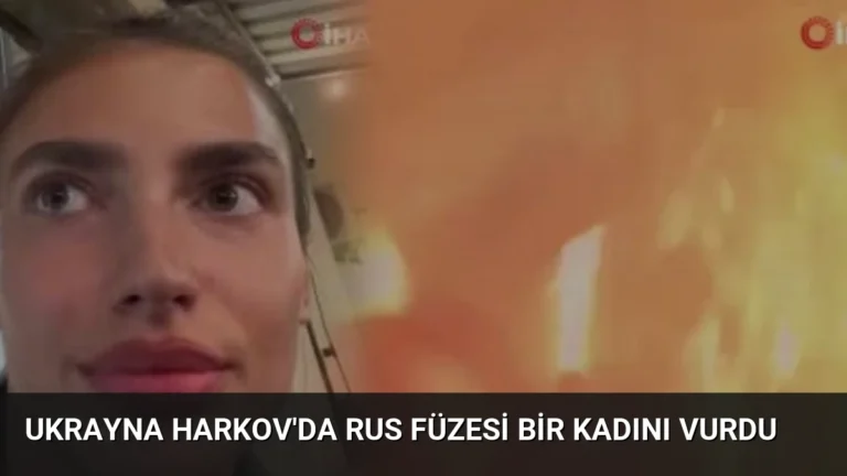 Ukrayna Harkov’da Rus Füzesi Bir Kadını Vurdu